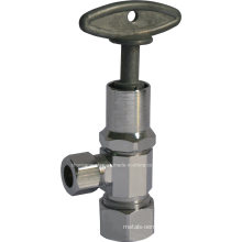 Angle Valve with Zinc Alloy 1/4′′ Hex-Square Handle (J04K)